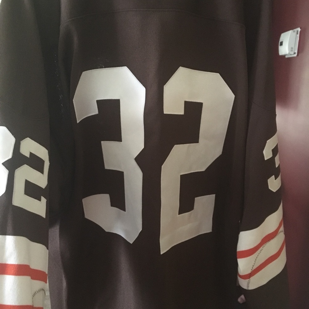 Long Sleeve JIM BROWN Jersey, #32